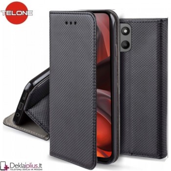 Telone atverčiamas dėklas - juodas (Motorola Moto G15 Power/G15/G17 Power/G17) Telone atverčiamas dėklas - juodas (Motorola Moto G15 Power/G15/G17 Power/G17)